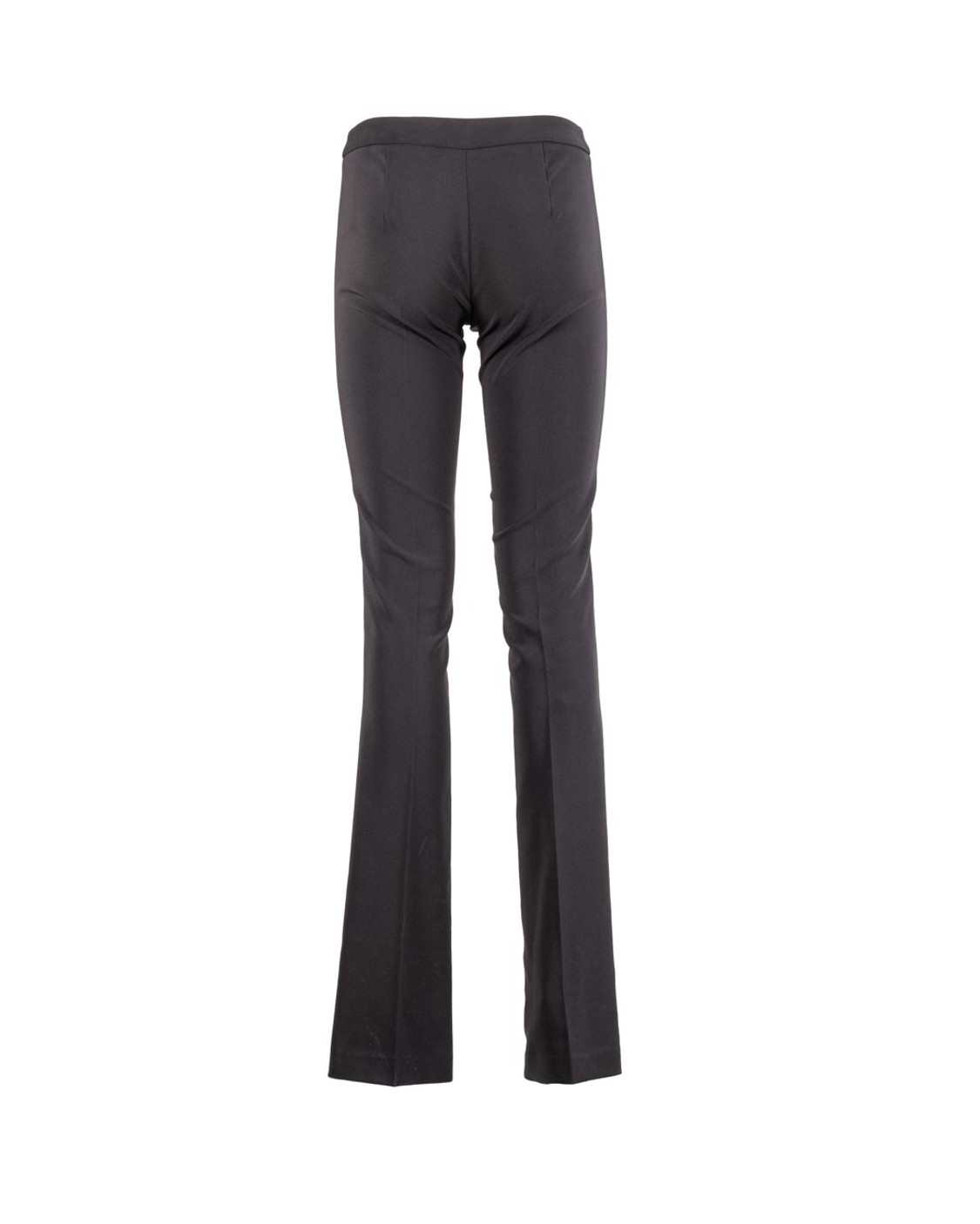 shop ELISABETTA FRANCHI  Pantalone: Elisabetta Franchi pantaloni in crêpe leggero.
Fodera in raso.
Etichetta con logo.
Zip invisibile sul fianco.
Vita bassa e piega stirata, hanno linea svasata con spacchi interni al fondo.
Composizione: 95%Poliestere 05%Elastane.
Fabbricato in Italia.. PA13357E2-110 number 2661236